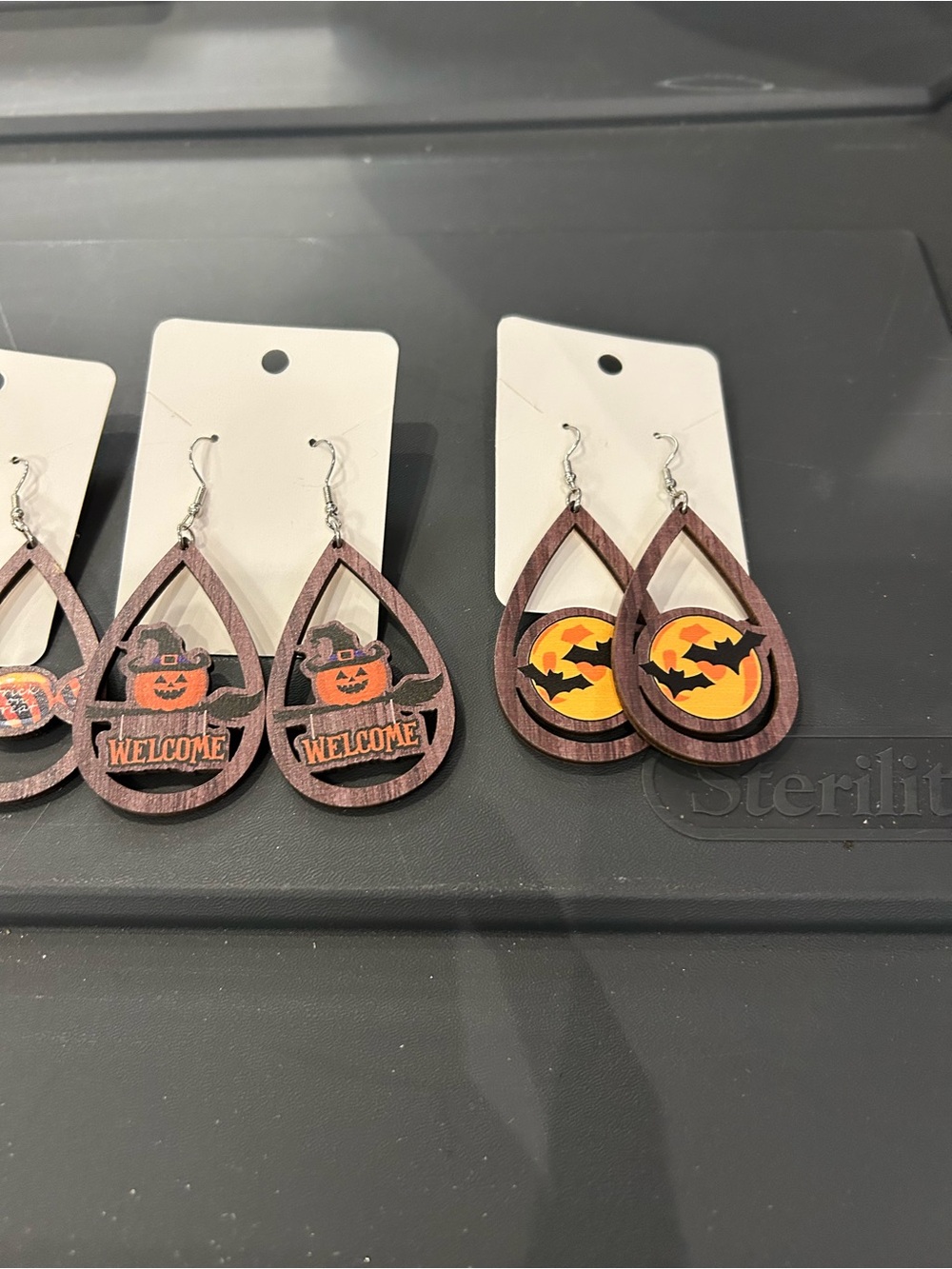 Fall Halloween earrings